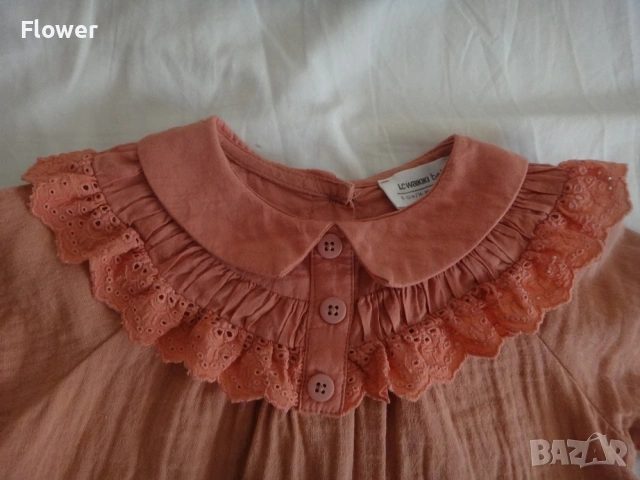 Нова бебешка рокля LC Waikiki, размер 74-80см, 9-12м, снимка 4 - Бебешки рокли - 53961845