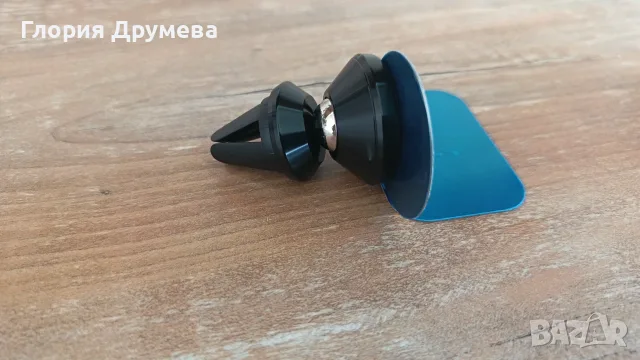 Магнитна стойка за телефон за кола, черна, въртене на 360 градуса, алуминиева сплав, марка Floveme, снимка 2 - Аксесоари и консумативи - 55506931