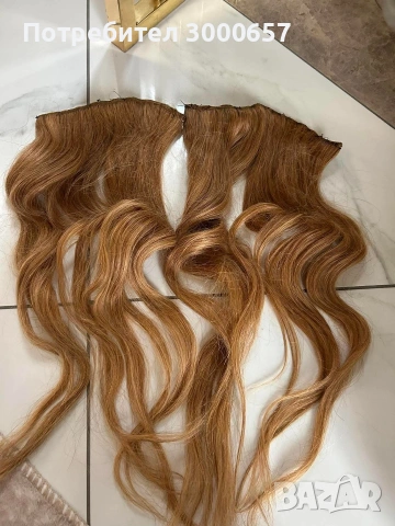 100% естествена коса! , снимка 2 - Аксесоари за коса - 52089733