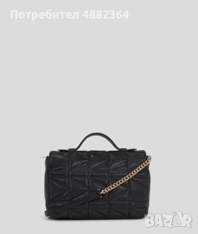 Чанта Karl Lagerfeld K/Kuilt Top Handle CB, снимка 3 - Чанти - 55381911
