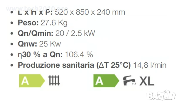 Газов котел Italterm City Box H 25 K (NOx клас 6) Двуконтурен, снимка 2 - Други - 55069648