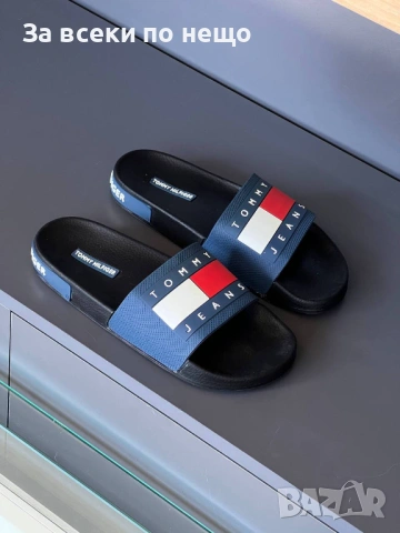 Tommy Hilfiger Мъжки Черни Чехли Томи Хилфигер Код SK1405
