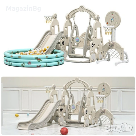 Пързалка с люлка 7в1 Playground 