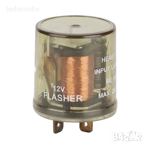 2-Пиново Електронно Реле за Мигачи за Мотоциклет 12V | Monto.bg, снимка 3 - Части - 55179571