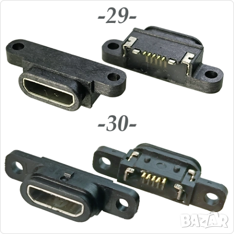 Букса  конектор USB micro  , 2/5 pin connector, снимка 16 - Ремонт на друга електроника - 40051806