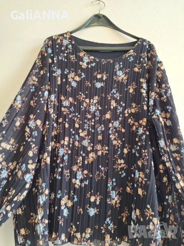 СТРАХОТНА ТУНИКА ТЮЛЕНО ПЛИСЕ 3XL-4XL, снимка 5 - Туники - 54813135