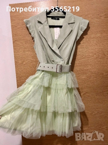 Дамска Рокля тип блейзер, снимка 4 - Рокли - 43468621