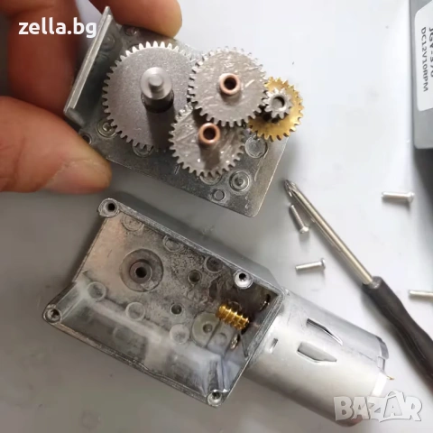 12V DC мотор с червячен редуктор GY-370 – Самоблокиращ, висок въртящ момент, ниски обороти 10442, снимка 4 - Друга електроника - 54703110