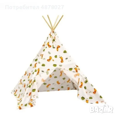 Детска типи палатка от плат за игра, почивка или четене, снимка 3 - Играчки за стая - 55499535