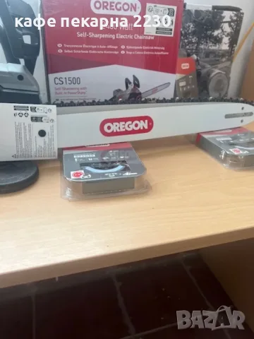 Самозаточващ се електрически верижен трион Oregon CS1500, снимка 3 - Градинска техника - 55414683
