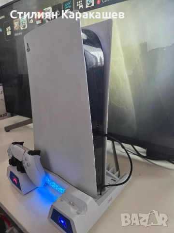Sony Playstation 5/Ps5 + слушалки и стойка, снимка 5 - PlayStation конзоли - 55153457
