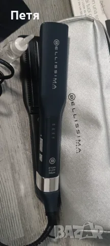 Преса за коса Imetec Bellissima Steam Elixir R9501 Керамика Черна, снимка 5 - Преси за коса - 55654153
