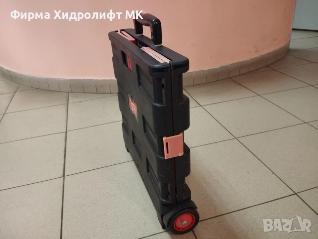 Сгъваем кош на колелца (син или черно-червен), снимка 9 - Други стоки за дома - 55026882