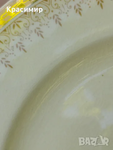 Английски порцелан Burleigh Ware (Burgess & Leigh) – чинии и каничка , снимка 8 - Антикварни и старинни предмети - 55439221