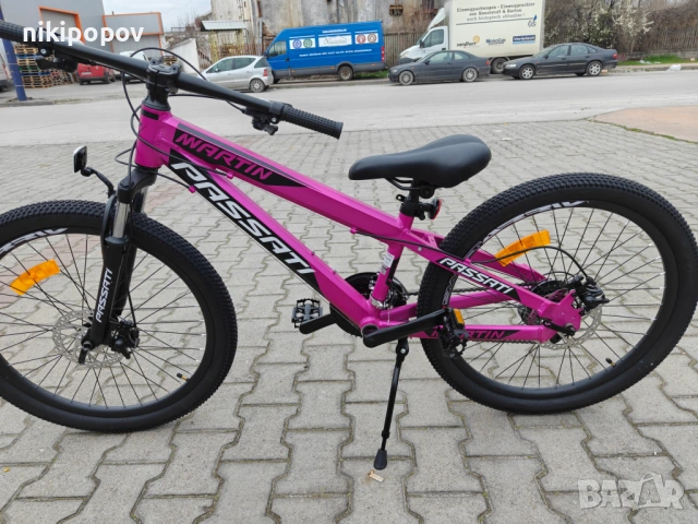 BG Алуминиев велосипед 24" MARTY розов, снимка 8 - Велосипеди - 54334746