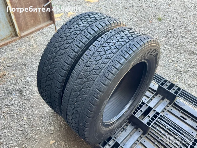 2бр.ЗИМНИ ГУМИ Bridgestone 215/65/16C за бус Sprinter,Crafter,Iveco,Ducato,Master,Jumpy, снимка 3 - Гуми и джанти - 55666996