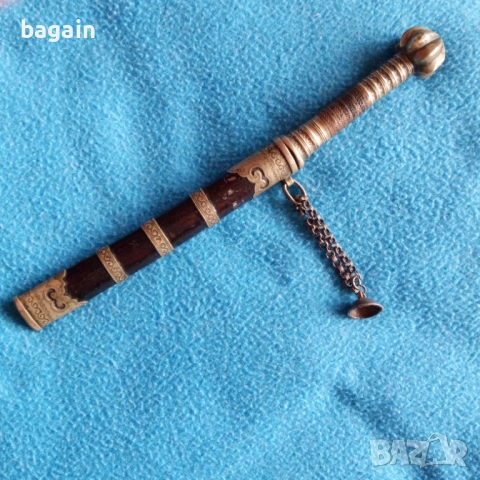 Уникален старинен нож, кама., снимка 4 - Антикварни и старинни предмети - 54076251