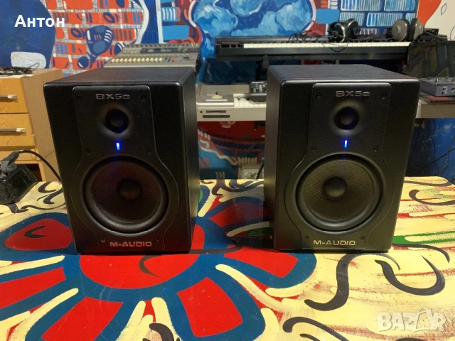 2 x M audio BX5a Deluxe Мониторни Активни Тонколони / Active Speakers, снимка 2 - Тонколони - 54557047