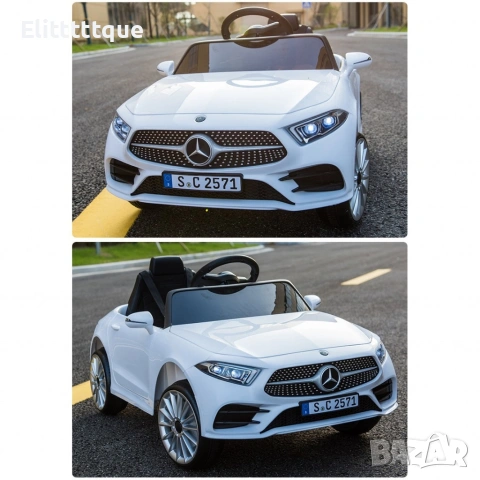 Акумулаторна кола Mercedes Benz CLS350 с кожена седалка 12V, снимка 11 - Детски велосипеди, триколки и коли - 54970218