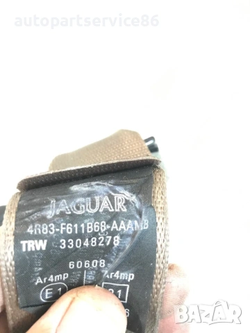 Заден десен предпазен колан за Jaguar S-Type 2.7 D (2006) 4R83-F611B68-Aa, снимка 2 - Части - 54884748