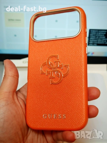 GUESS Калъф Кейс за iPhone 17 Pro Max / Orange / Оригинал /, снимка 9 - Калъфи, кейсове - 54313491