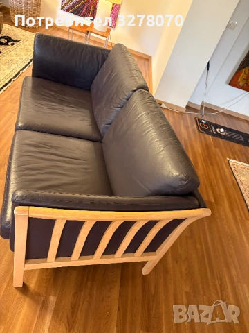 Винтидж датски 2-местен диван от Skalma, снимка 4 - Дивани и мека мебел - 54078886