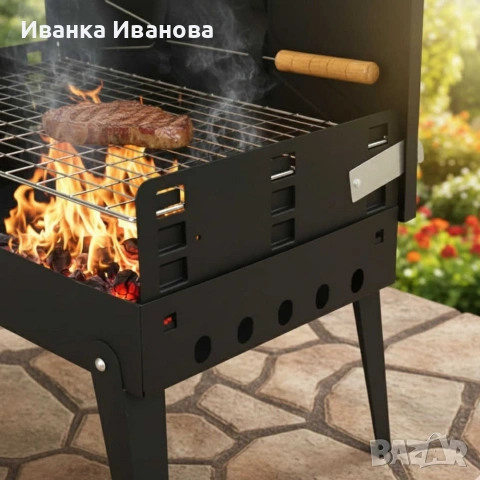 Градинска сгъваема скара за къмпинг и пикник, снимка 4 - Скари - 54586801