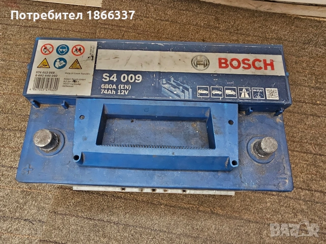 Акумулатор Bosh 74Ah с ляв плюс.