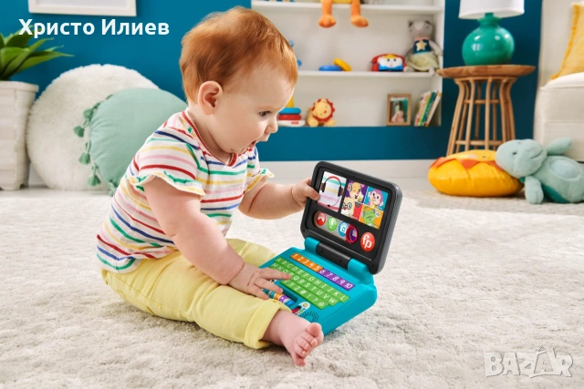 Интерактивна играчка детски лаптоп Fisher Price Laugh & Learn, снимка 2 - Образователни игри - 55057972