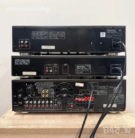 🔊Ретро аудио сет TECHNICS - Ресийвър с радио и еквалайзер, дек и CD плеър🔉, снимка 5 - Аудиосистеми - 55509066