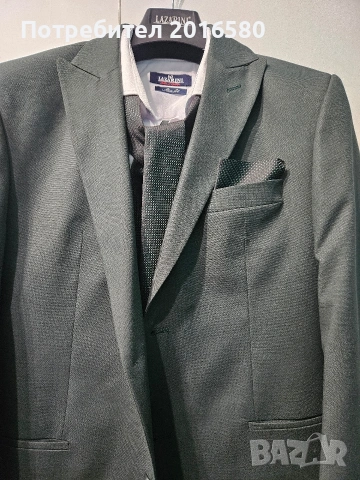 Спортно елегантен мъжки костюм LAZARINI, снимка 4 - Костюми - 54929336