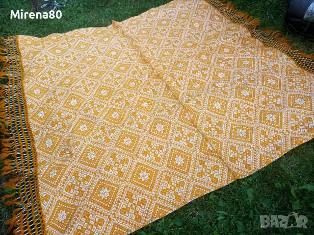 Стара покривка за спалня - памук и вълна, снимка 5 - Покривки за легло - 54858224