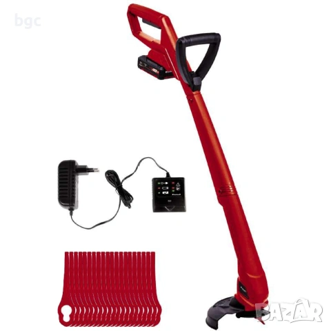 Einhell 18V Акумулаторна Ел Коса Тример Косачка за трева Ширина на рязане 24 см, Скорост на ножа 850