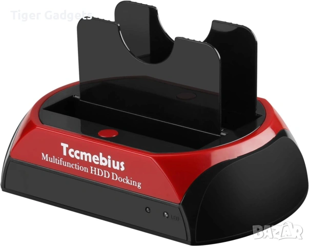 Tccmebius TCC-S867-DE Докинг станция за твърди дискове – SATA и IDE, USB 2.0, 2.5" и 3.5" HDD/SSD