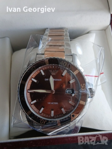 Нов часовник Emporio Armani 11340, снимка 11 - Мъжки - 54101387