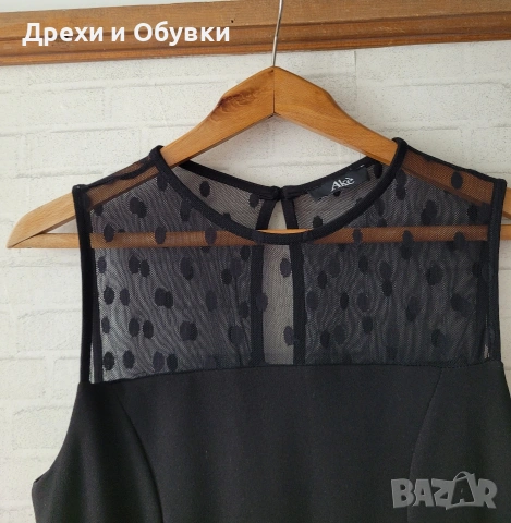 Черна кукленска рокля с тюл и точки Ake , снимка 6 - Рокли - 54539519