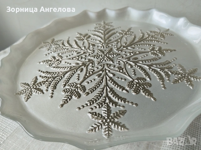 Нова Елегантна стъклена фруктиера, снимка 3 - Сервизи - 54809763