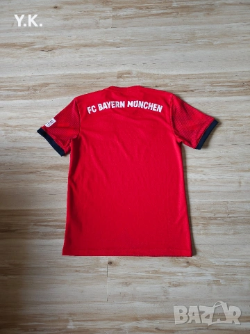 Оригинална мъжка тениска Adidas Climalite x F.C. Bayern Munchen / Season 18-19 (Home), снимка 3 - Тениски - 54615266