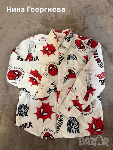 Риза на Спайдърмен, снимка 2 - Детски ризи - 54276792