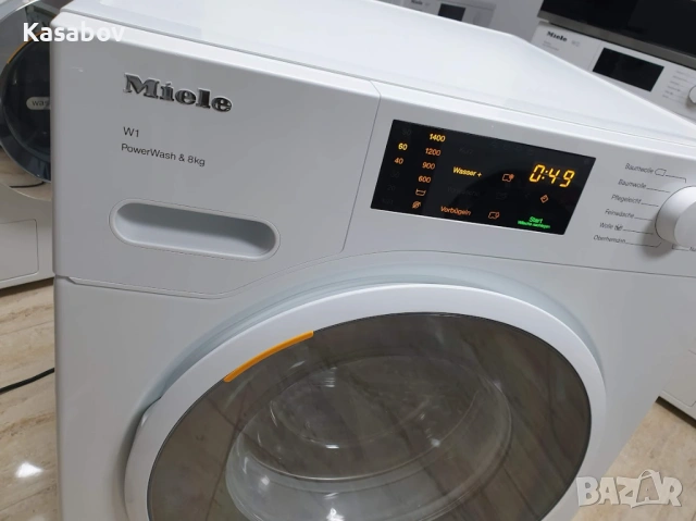 Miele W1 Пералня Series Black & White PowerWash Миеле 12м Гаранция, снимка 14 - Перални - 54745410
