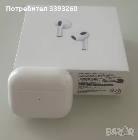 Apple AirPods 3rd Generation – оригинални, снимка 4 - Слушалки, hands-free - 55594846