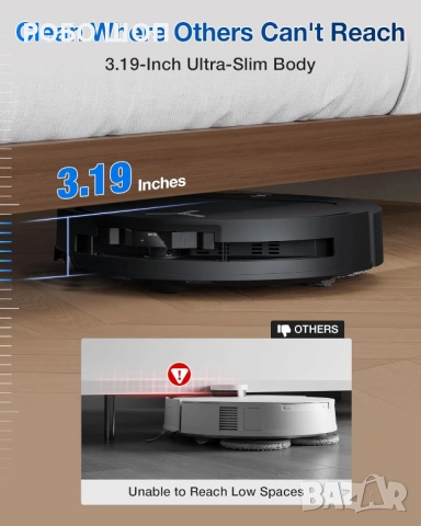 Прахосмукачка Робот ECOVACS DEEBOT T50 PRO OMNI GEN 2 15000Pa , снимка 3 - Прахосмукачки - 54540130