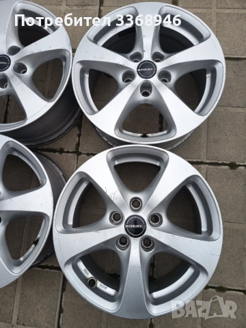 Джанти BORBET 16" 5x112 VW AUDI MERCEDES , снимка 4 - Гуми и джанти - 53966545