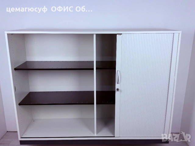 Шкаф / етажерка за офис и дома с ролетна врата pvc – немско качество  обзавеждане;, снимка 6 - Етажерки - 54659334