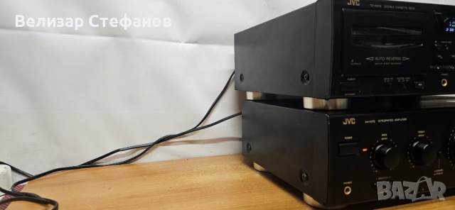  Касетен дек + Стерео усилвател🔥 JVC Hi-Fi комплект – AX-A372 + TD-W218 (Отлично състояние)  , снимка 2 - Аудиосистеми - 54512450