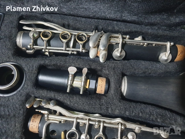 Стар кларинет в преносима оргинална чанта , снимка 4 - Антикварни и старинни предмети - 54188575