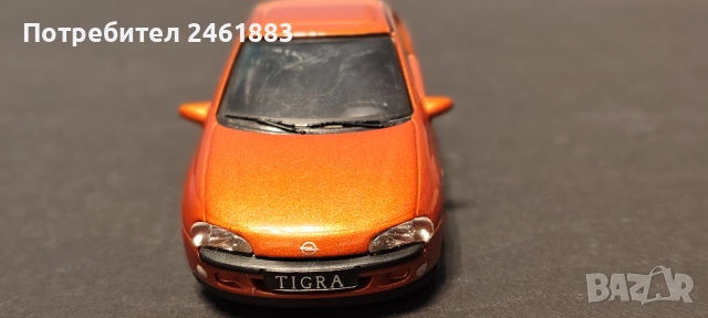1/43 Schuco метална колекционерска количка Българска Opel Tigra, снимка 6 - Колекции - 54151699