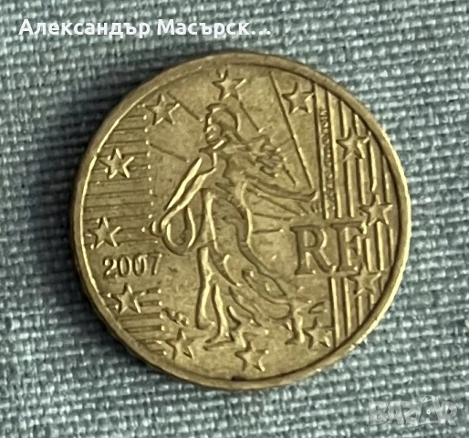 🇫🇷 Франция 10 Евроцента, 2007 г. • Сеячката