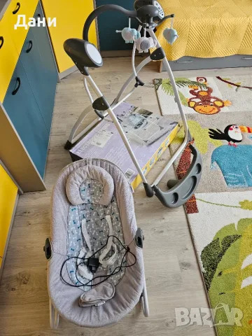 Продавам Бебешка електрическа Люлка 2 в 1, Музикална проходилка Fisher Price и Активна Гимнастика, снимка 10 - Детски люлки - 55547384