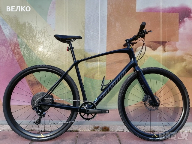 Хибриден велосипед Specialized Sirrus X Comp Carbon - 28" , L , 1x11 , Като ново , Sram NX, снимка 2 - Велосипеди - 54183821